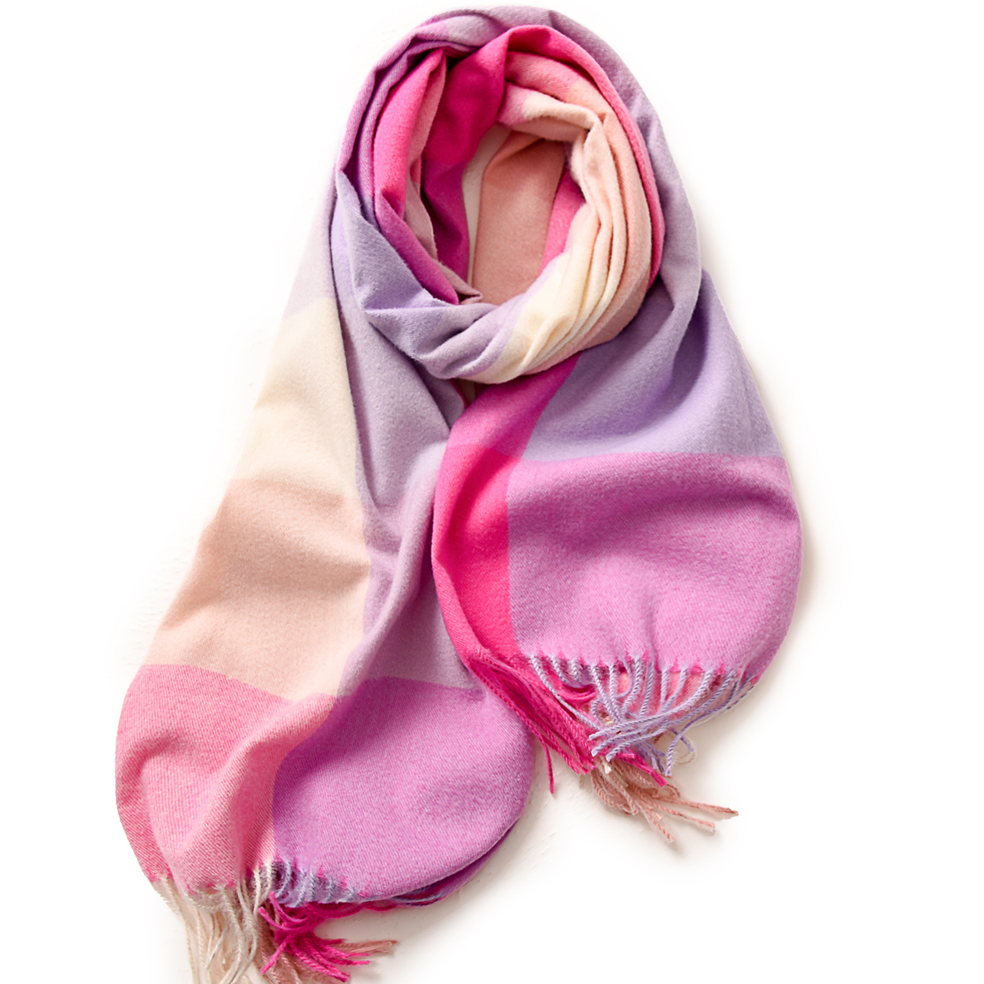 K310 Plaid scarf women autumn and winter popular imitation cashmere warm scarf office shawl outer wear high-end scarf women winter