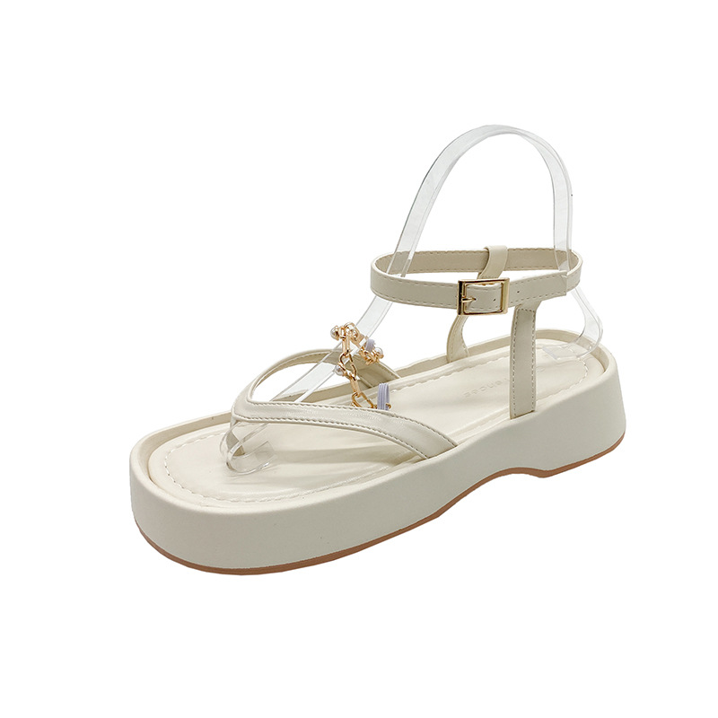 Thick soled slippers free Shipping Designer Finger clamped sandals Versatile and comfortable sandals Leisure travel sandals 2025
