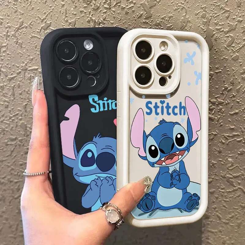 Happy Cute Phone Case For iPhone 16 15 14 13 12 11 Pro 7 8Plus XR XS Max Mini Anti Fall Shy Kawaii Soft Cover Cartoon