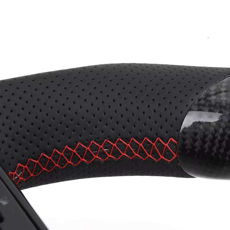 Black Style Half Perforated Leather Carbon Steering Wheel for Mercedes Benz W213 C238 W463 W464 W222 C217 CLS C257 W205 C63 AMG
