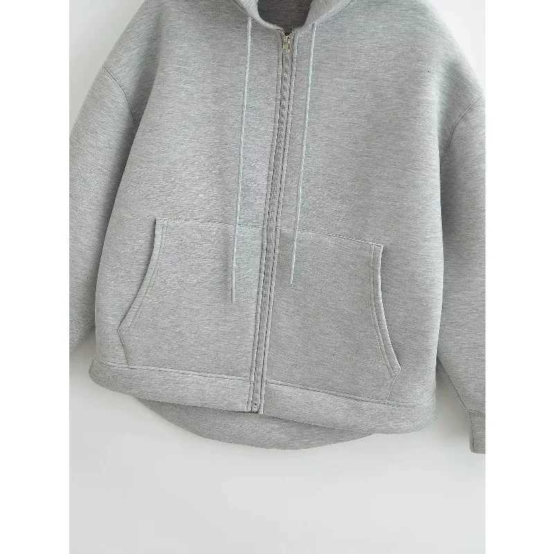 MUJER Zip up Hoodies Women Autumn Hooded Sweatshirt Woman Long Sleeve Oversized Womens Sweatshirts Zip Hoodie Women JacketsT251105