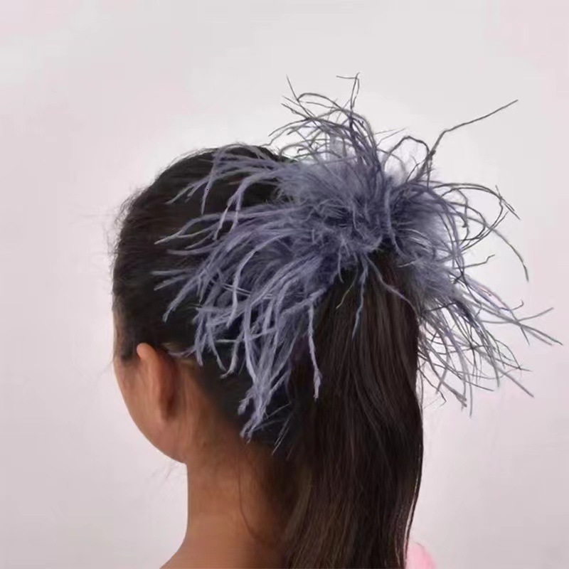 Real Ostrich feather cuff plumes bracelet for women white Cuffs pens Shirt with feathers girls fur cuffs ornament boa plume 240625