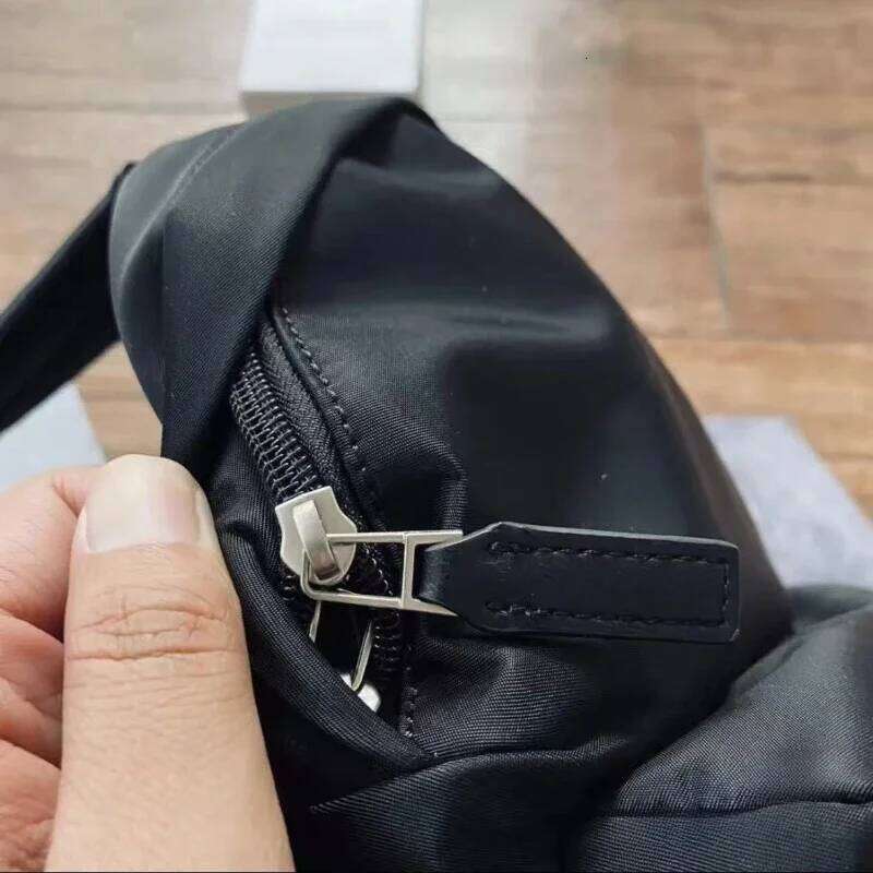 Nylon Fabric Backpacks High Street Fashionable Men Women Travel Metal Socket Letter Logo Rossbody Bag Simple Backpack High Quality