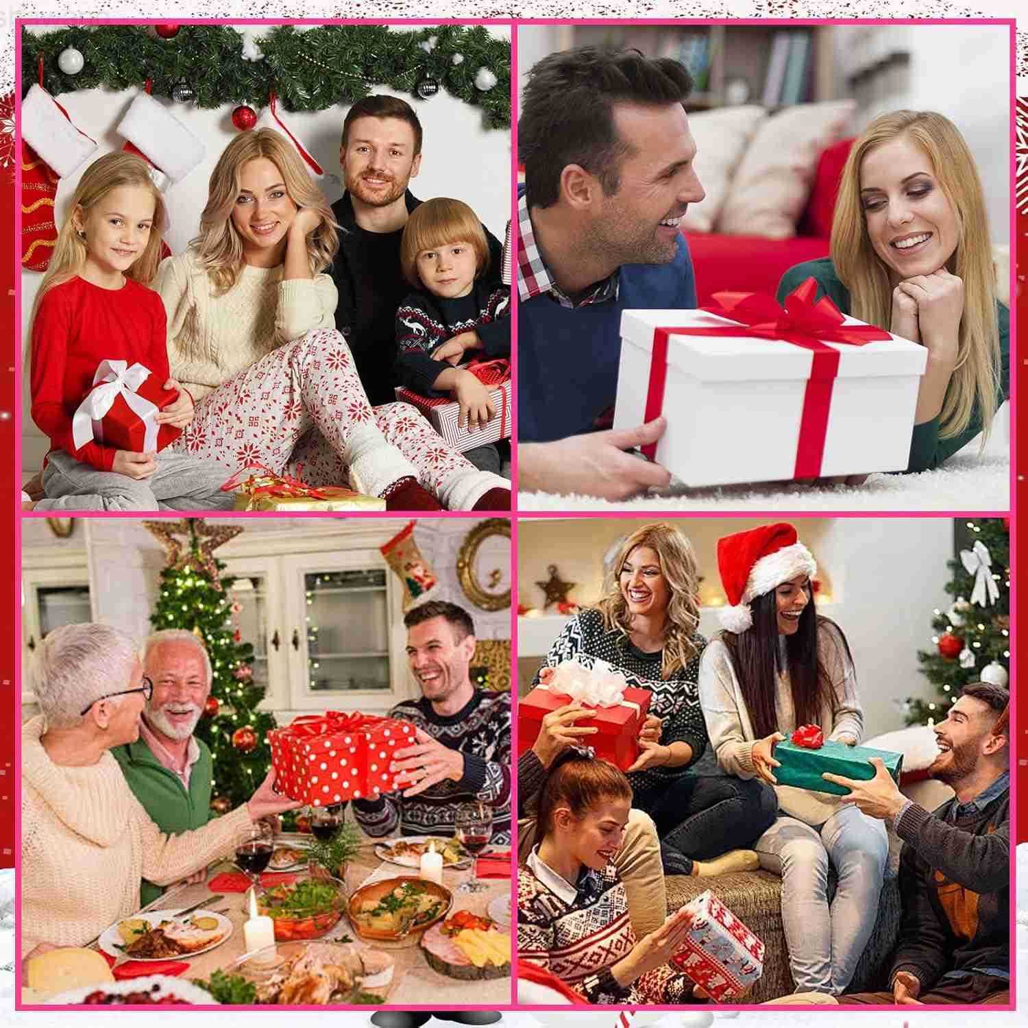 4 Pairs Christmas Socks for Men Christmas Gifts for Father Fun Novelty Cotton Crew Socks Stocking Stuffers for DadW251105