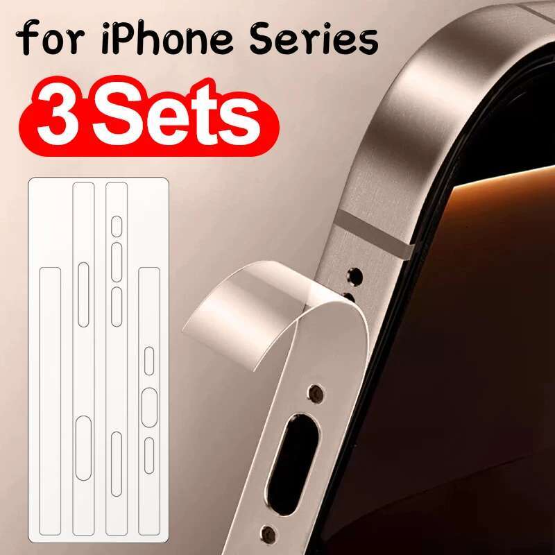 Hydrogel Side Protective Sticker Film 15 14 Plus 13 Pro Max Anti-Scratch Frame Phone Border Covers For iPhone 16