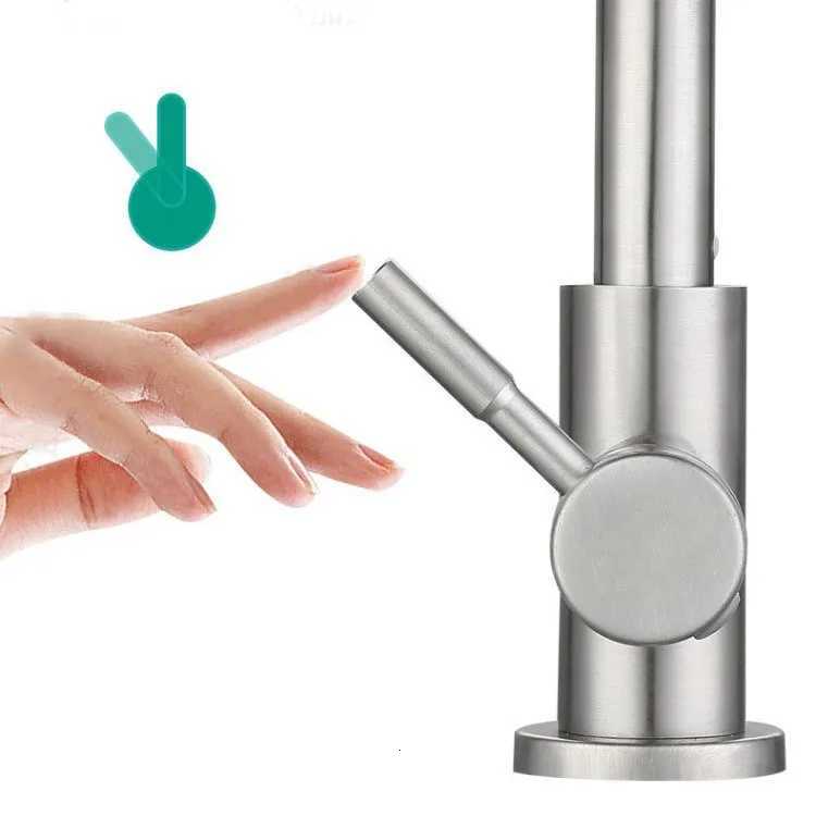 Kitchen 304 stainless steel single cold water faucet vegetable basin sink dishwashing face sink balcony household laundry Y251104