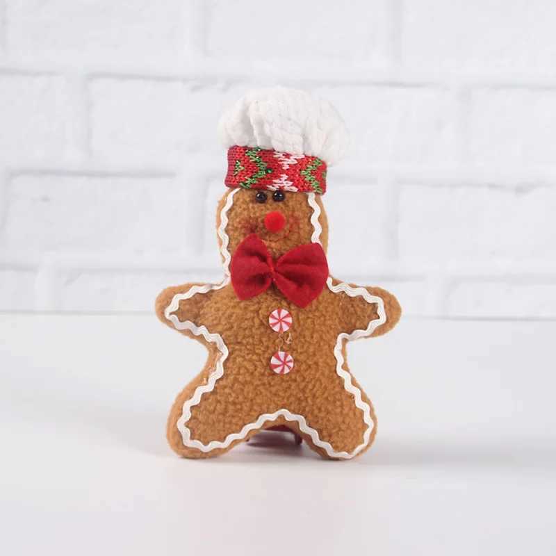 2 Pieces Of Christmas Gingerbread Figurine Decorations Christmas Tree Gingerbread Figurine pendants Christmas Gift Ornaments Y251105