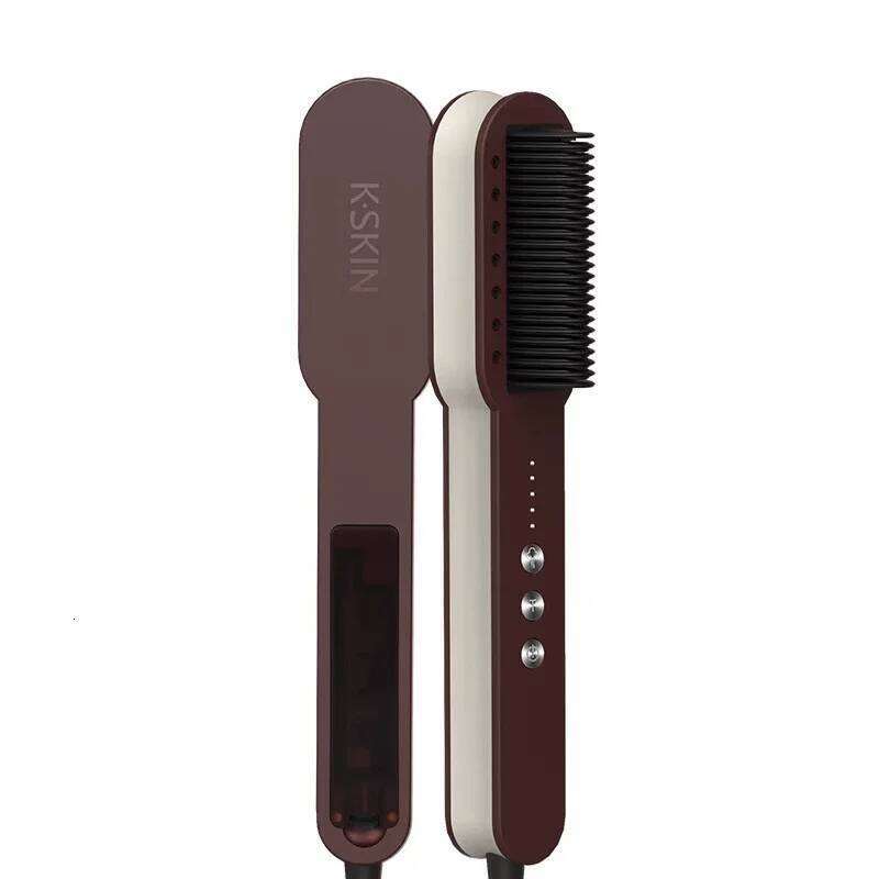 Professional Salon 2In1 Steampod Nano Spray Straightener Beauty Care Hot Steam Ionic Hair Straightening Styler Comb Brush Xiusiyuan251105