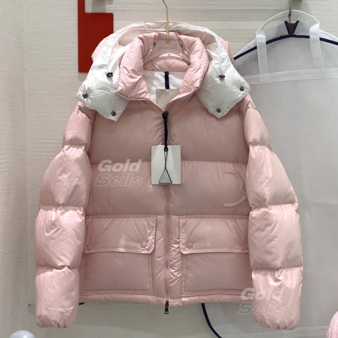 Designer Abbaye Puffer Winter Womens Pink White Black Down Jackets Outdoor Outerwear Hooded Down Jacket Coat Windproof Parka S-XL New Arrivals