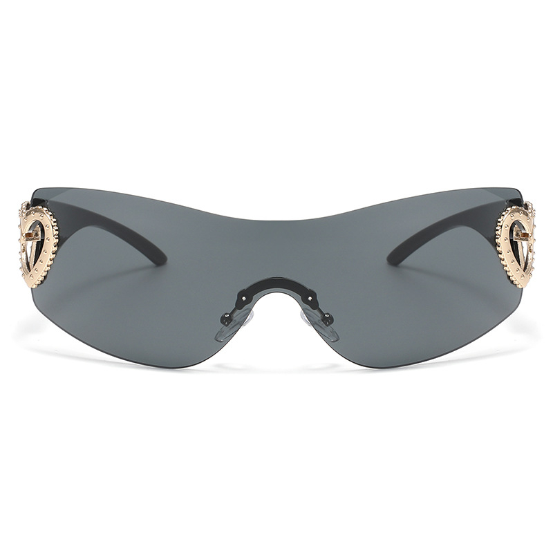 Y2K designer sunglasses men for women glasses Luxury men mens womens sunglasses glasses designers Love shaped Rimless Y2K Sunglasses styling Personali