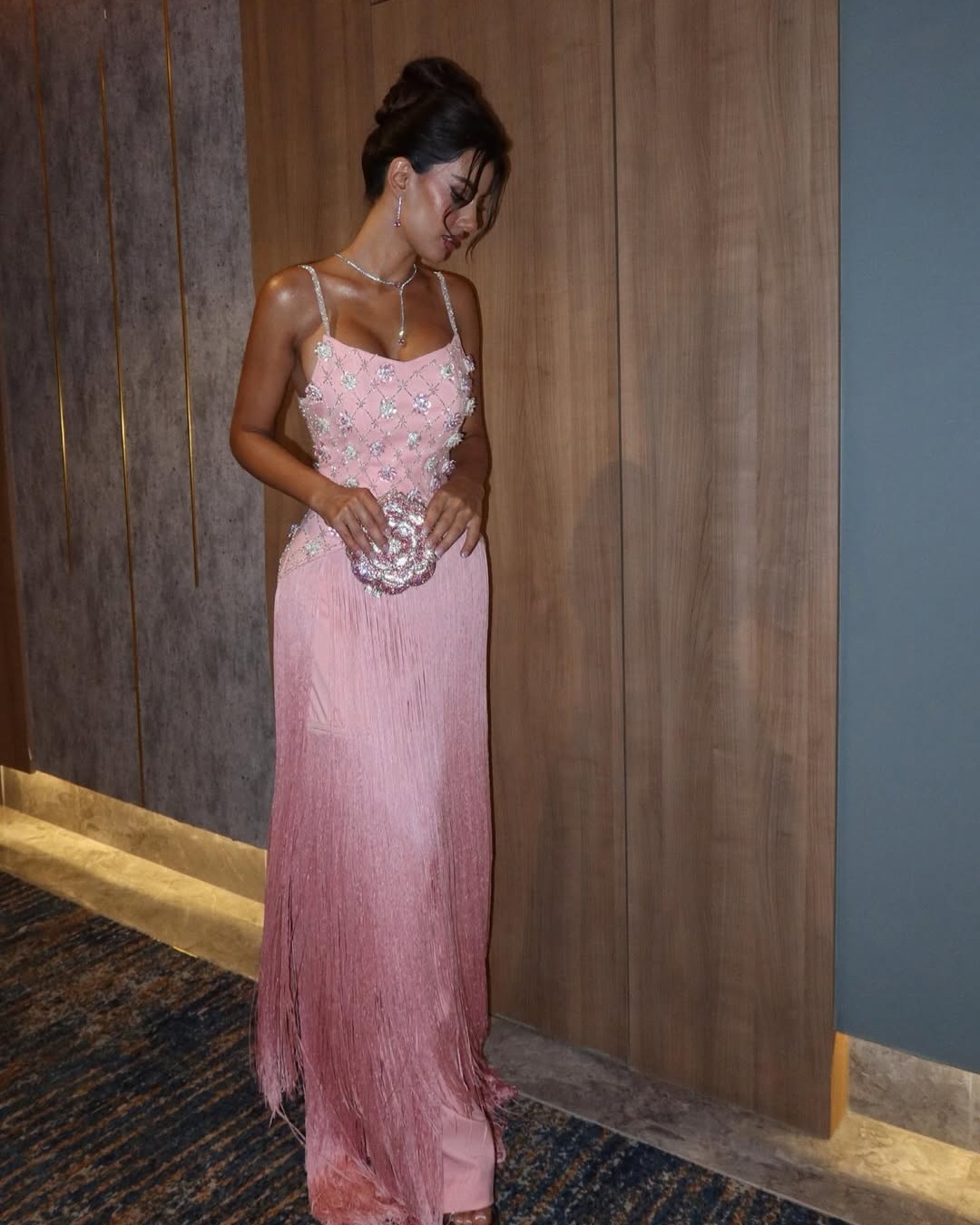 Femme Customized Crystals Prom Gowns 3D Hand Made Flowers Guest Saudi Arabia Engagement Evening Dress