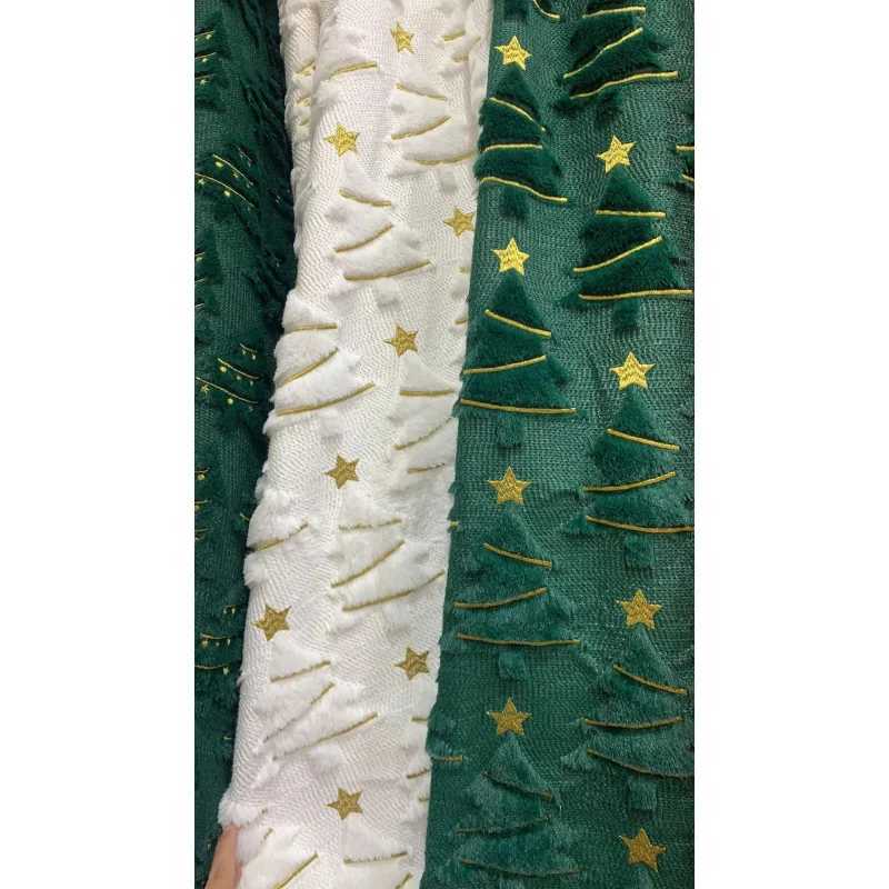 45x45cm Christmas Pillowcase Solid Color Quilted Plush Pillow Star Christmas Tree Cover Living Room Sofa Cushion Pillowcase Y251105