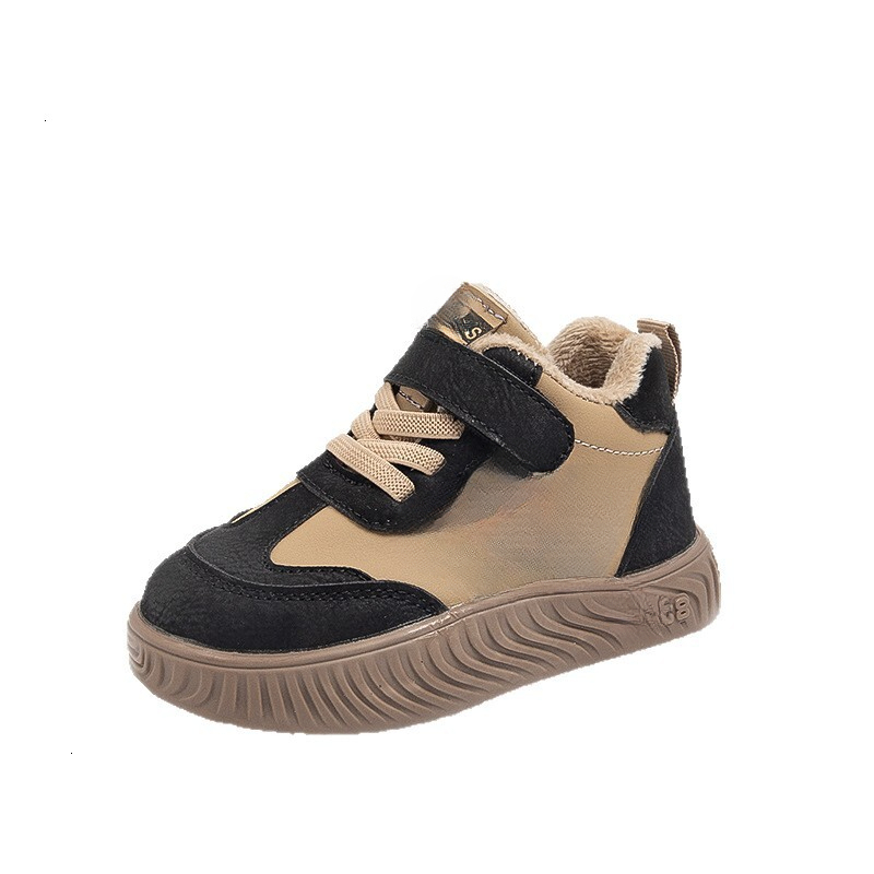 Autumn and winter luminous shoes, cotton shoes, wool lining, fashionable trendy shoes, children's shoes, soft soled sports shoes, casual children