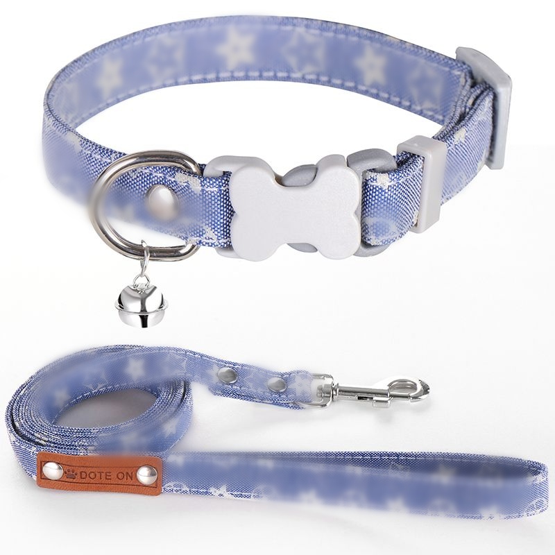Designer New Four-season Dog And Cat Headbands Made Of Cotton Fabric Small Dog Dog Collar With Adjustable Strap Suitable For Outdoor Use With A Retrac