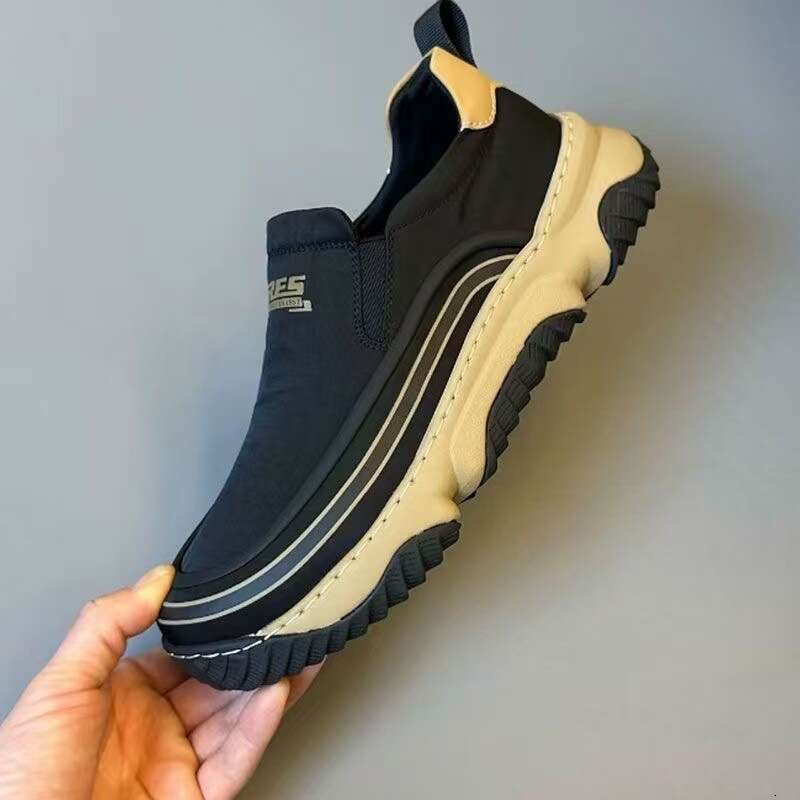 2025 Summer New Thick Sole Non-Slip Wear-Resistant Sports Men's Slip-On Fashion Casual Shoes