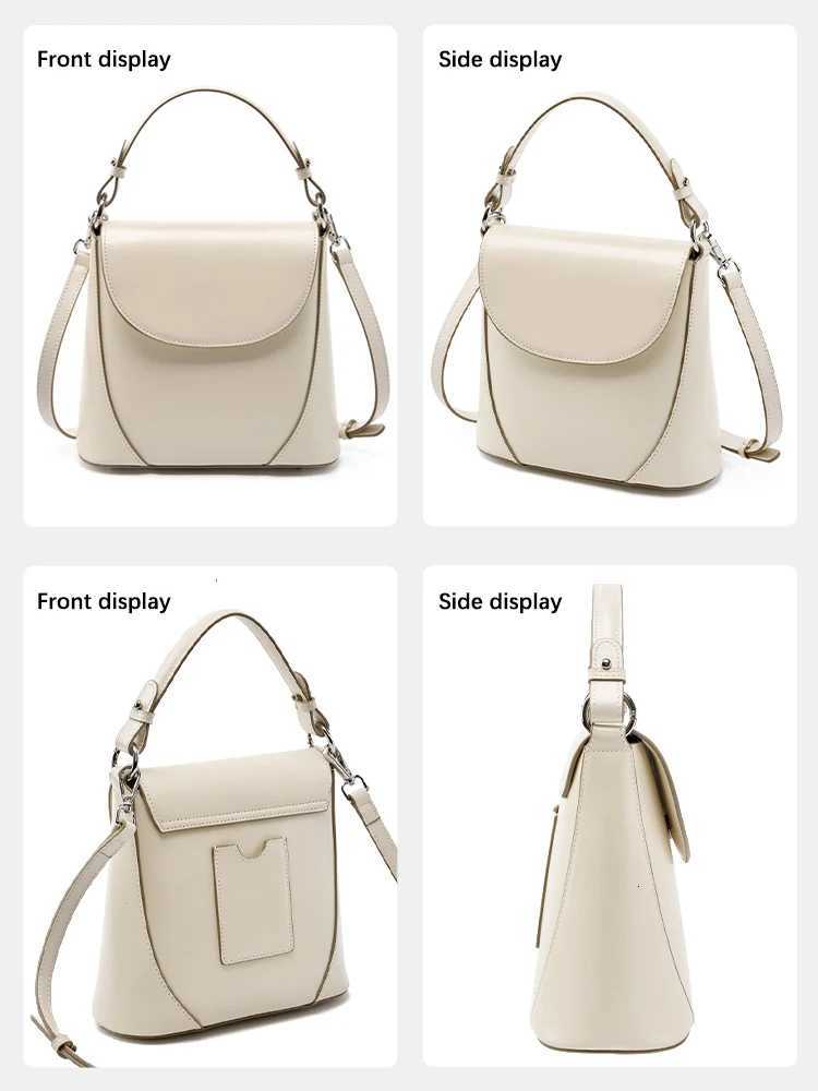 Zency 2025 Trendy Elegant Handbag Genuine Leather Shoulder Cross body French Style Girls Small Phone Bag With Card Slot Z251104