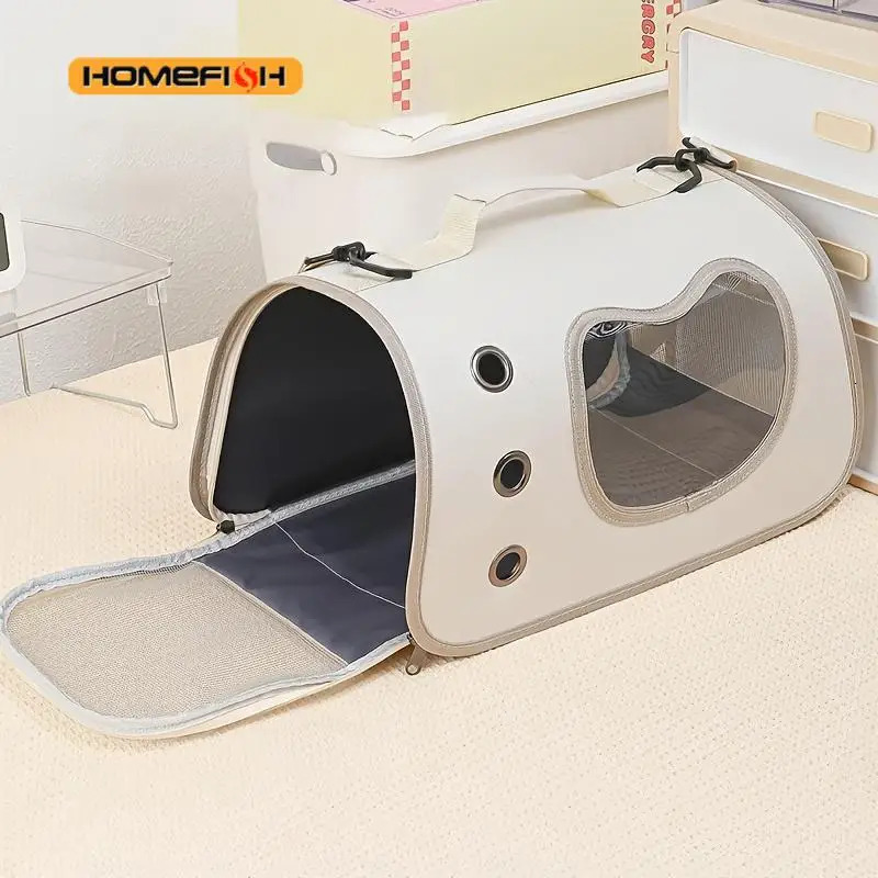 Portable Pet Bag for Small Dogs Cats Outdoor Foldable Cat Breathable Shoulder Kitten Carrying 251028