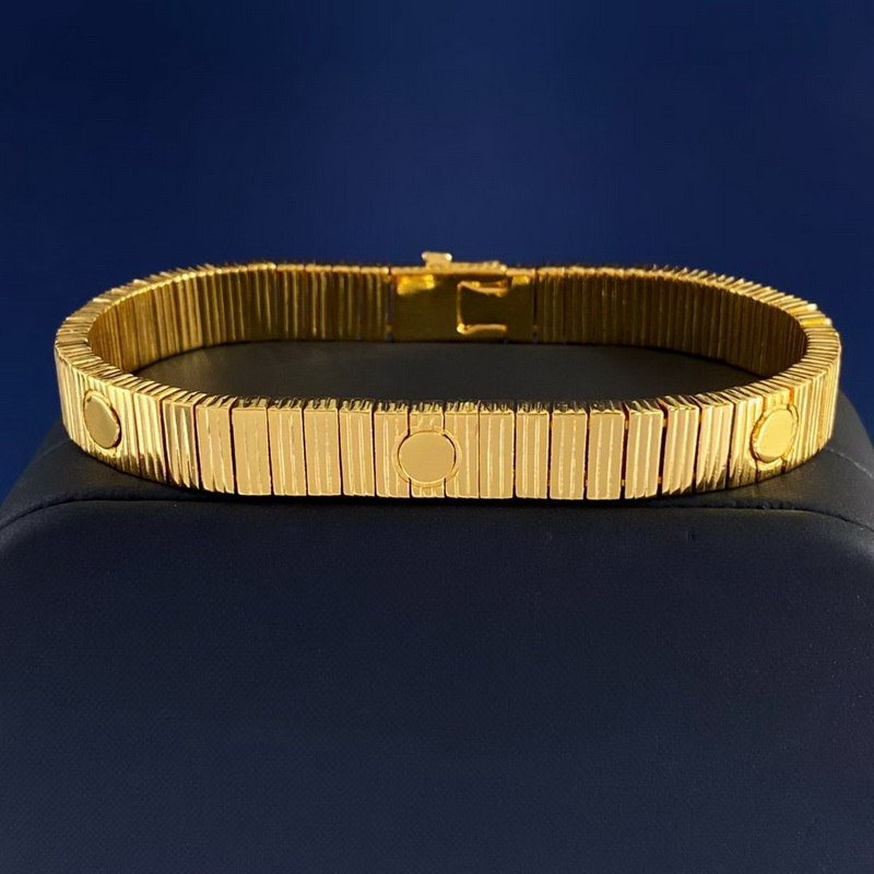 Bangle High Quality Europe America Fashion New Style Men Lady Women Stainless Steel Engraved Initials Stripe Plated Gold Screw Love Unlimited Bracelet 3 Color
