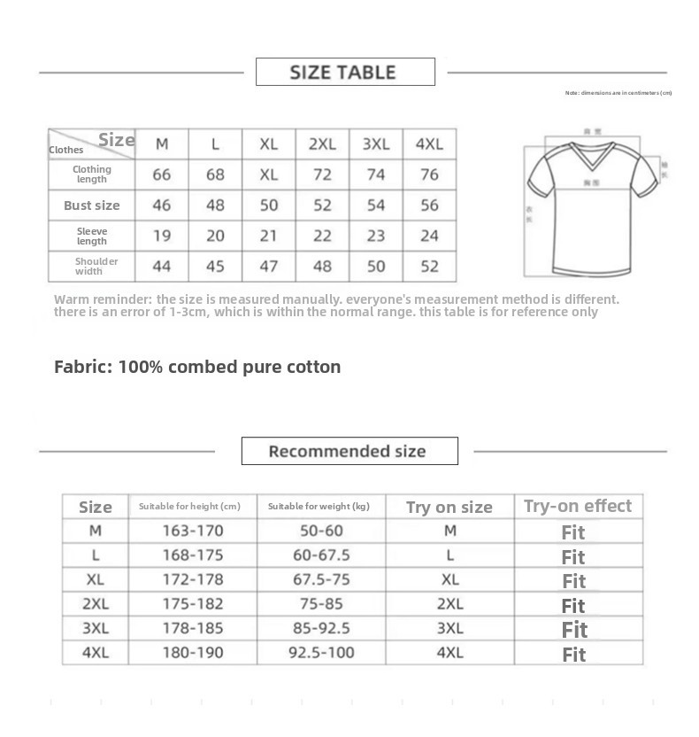 Men's T-Shirts Men's Plain White Crew Neck T-Shirt, Short Sleeve Cotton Basic Tee, Comfortable Casual Top for Daily & Summer Wear
