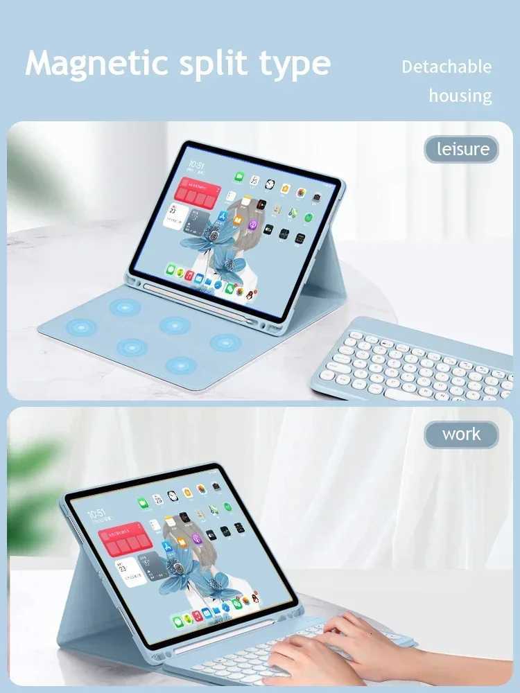 For iPad Keyboard Case for iPad 11th A16 2025 For iPad Pro 12 9 11 Inch Air 5 4 Mini 7 2022 102 8th Tablets Keyboard Covers H251105