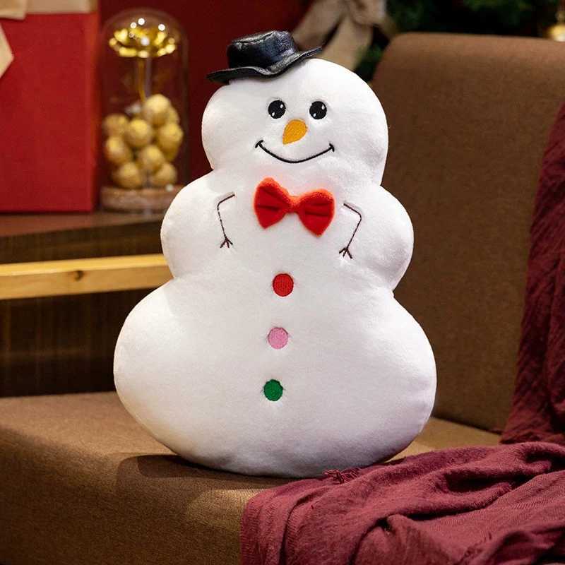 Holiday Party Cute Cartoon Christmas Series Plush Pillow Snowman House Gingerbread Man Christmas Tree Plush Pillow Home Decorati Y251105