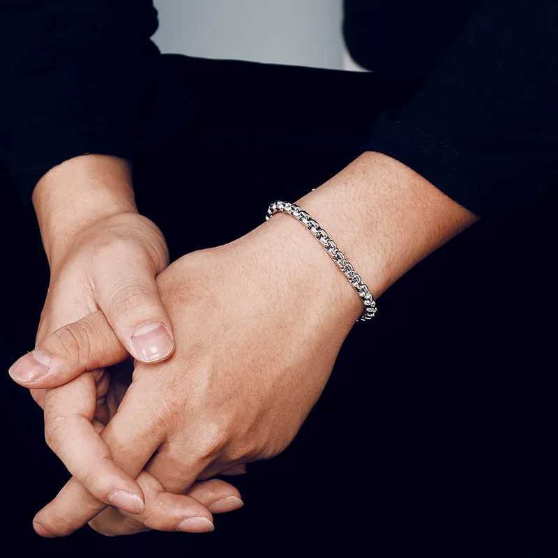 Minimalist 3/4/5/6/7mm Cuba Chain Bracelet Homme 100 Stainless Steel Braslet Punk Link Braclet Gift For Him Pulseiras MasculinaXJ251105