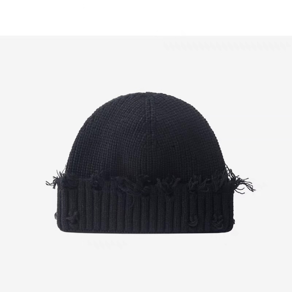 hot Free delivery hat Fashionable knitted hat simple and personalized commuting cold hat for autumn and winter