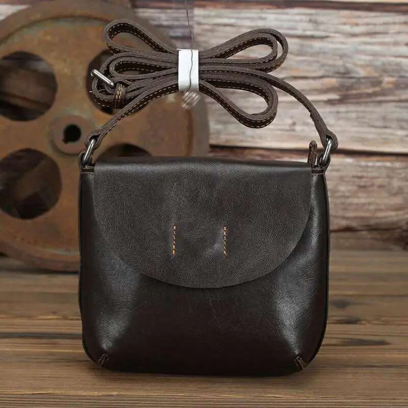 johnature retro genuine leather women bag ladies 2025 new simple first layer cowhide female shoulder crossbody bags