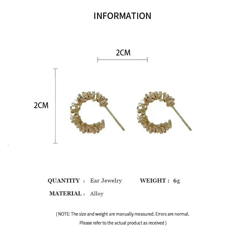 Vintage Twisted Wave Pendant Earrings Cshaped Half Round Temperature Geometry Party Accessories 250326