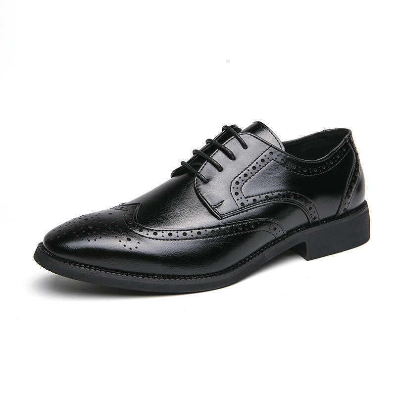 Large Block New British Sculpture Men's Casual Leather Shoes Me
