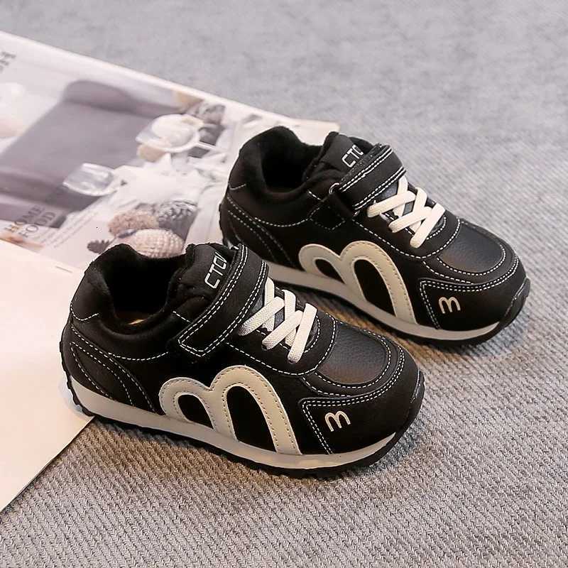 Children Tennis Shoes Suede Warm Soft Bottom Kids Sports Shoes Hookloop 2025 Winter New Boys Girls Casual Shoes Non-slip TrendyT251105