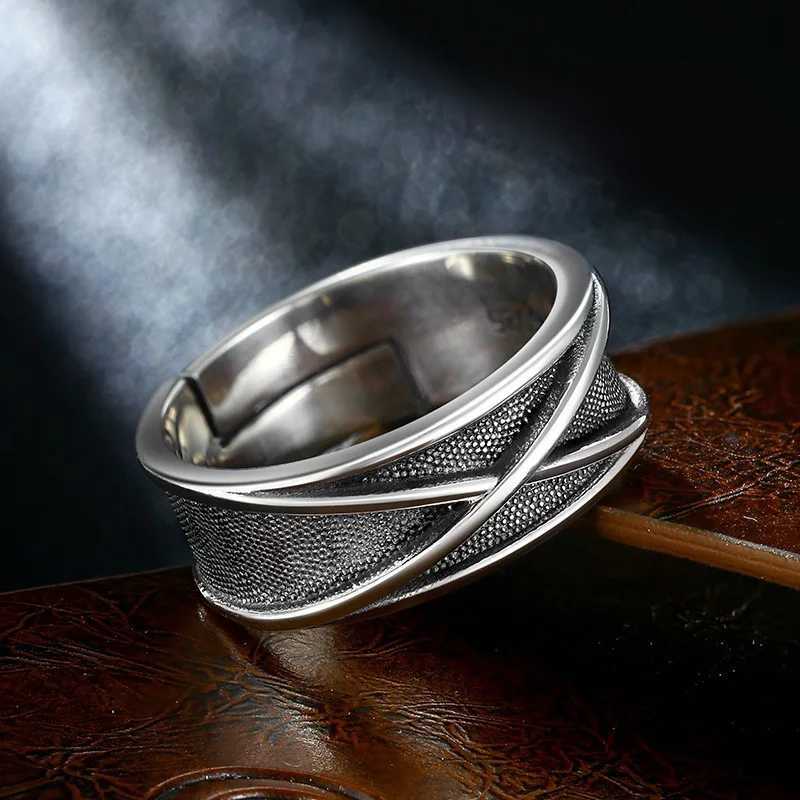 Retro Time Space Goku Black Ring Punk Gothic Open Ring For Men Handmade Unisex Designer Jewelry Accessories Anime Lovers Gift Z250407