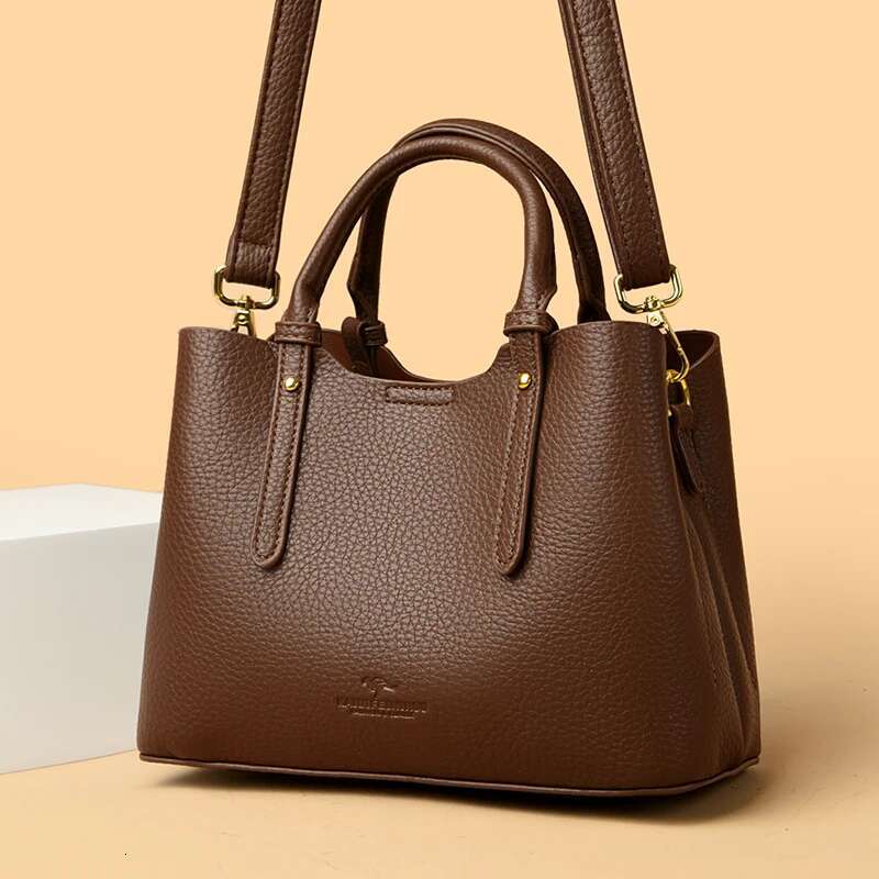 Fashion Handbags For Women Classic Leather Hand Shoulder Bags Designer Large Tote Ladies Crossbody Bag Female Sac