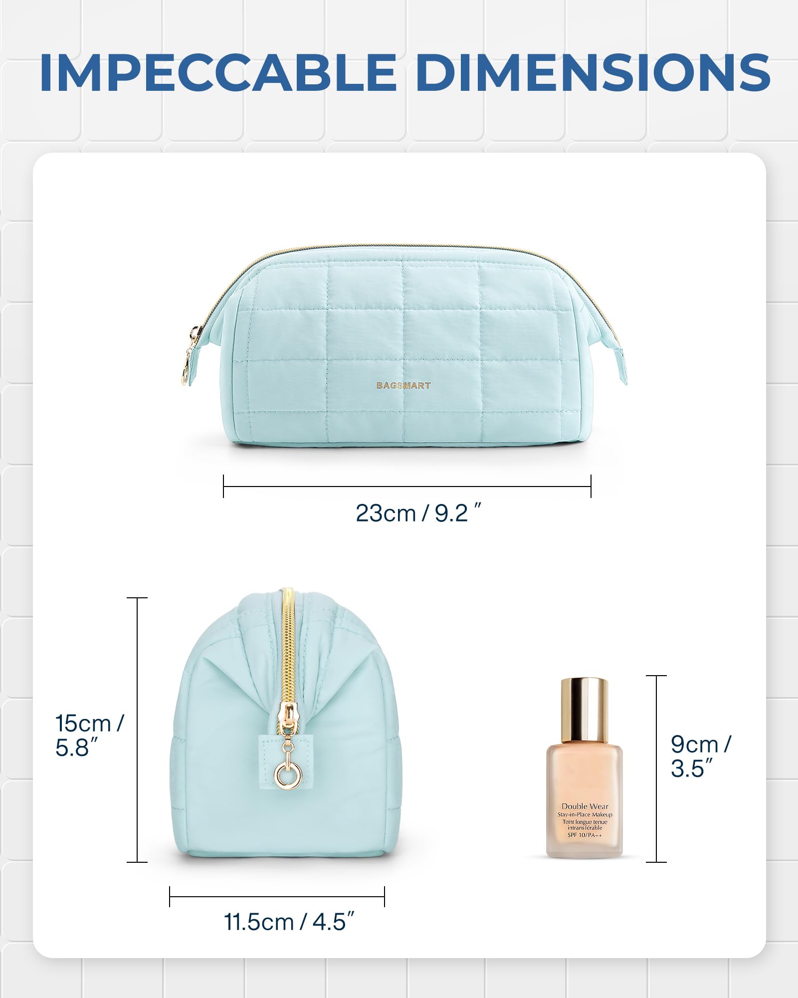 Stylish Travel Cosmetic Bag with Durable Design and Comfortable Padded Interior