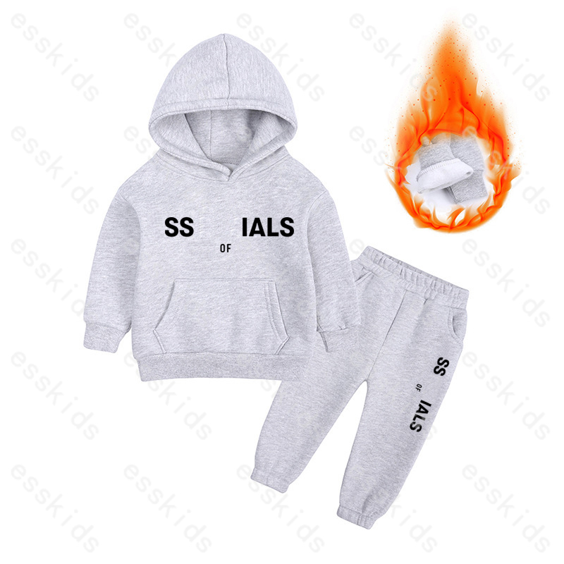 Designer Kid's Clothing Sets Fleece Hoodies Children Clothes Autumn Winter Luxury Sweatshirts Pants 2-piece Boy Girls Jumpers Trousers Tracksuits DPD2511052