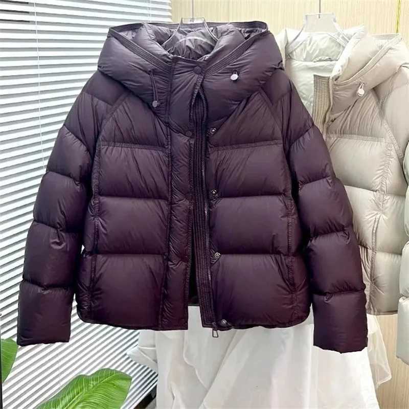 Winter Loose-fit Hooded Down Cotton Coat For Women Trendy Student Cotton Jacket Pocket Thick Warm Winter Outerwear J251105
