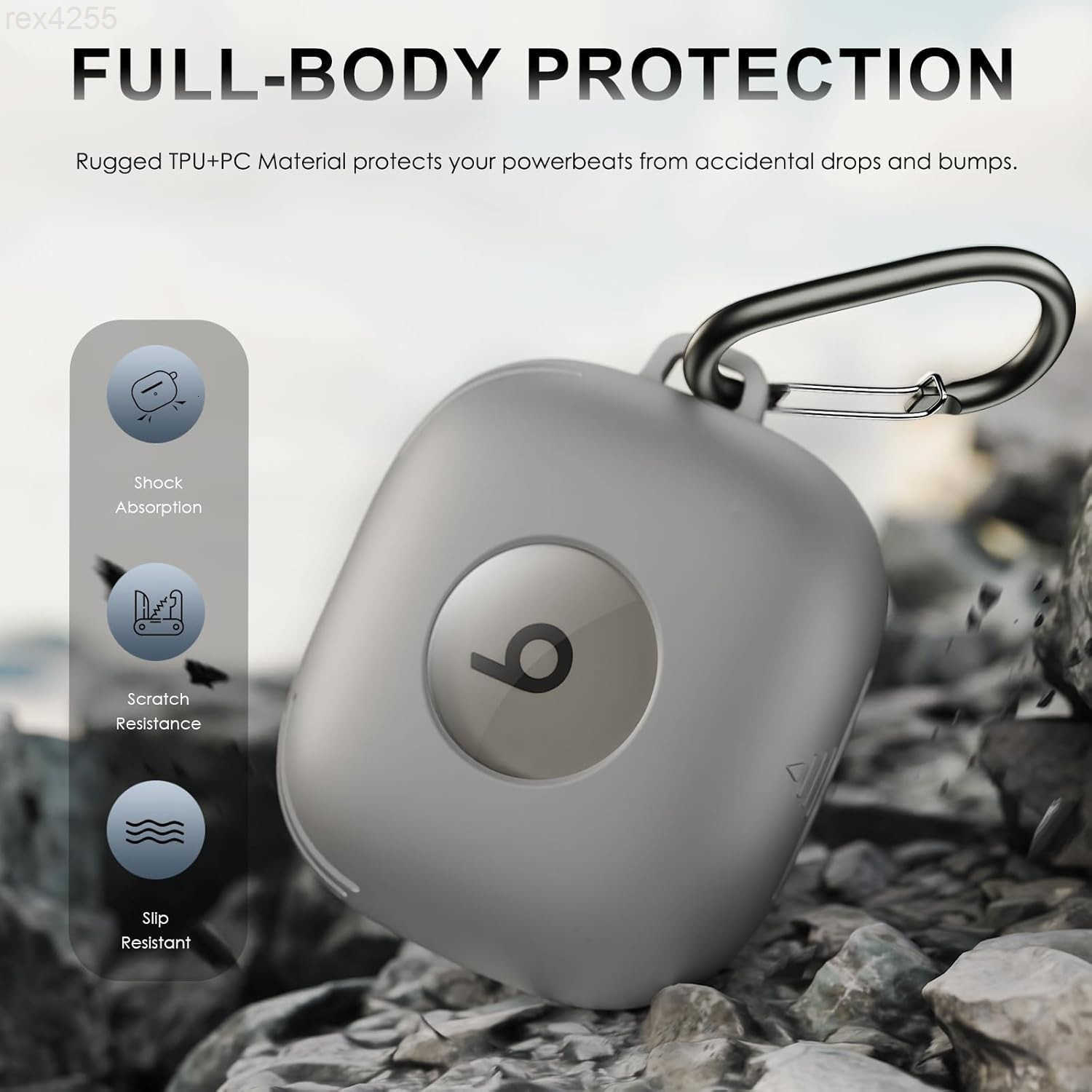 for Beats Powerbeats Pro 2 Case Cover Shockproof Magnetic Case for Powerbeats Pro 2 2025 Wireless Earbuds Magnetic Lock Lid Protective Cover with Clea