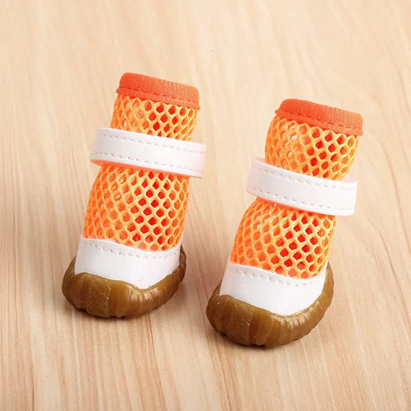 2Pc/Set Pet Dog Rain Shoes Anti Slip Waterproof PVC Breathable Mesh Boots for Outdoor Footwear Socks Booties Pet Dog Cat Shoes 250402