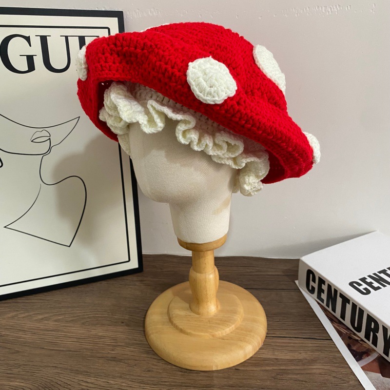 Free delivery hat Fashionable knitted hat simple solid color daily dirt resistant warm and cold hat