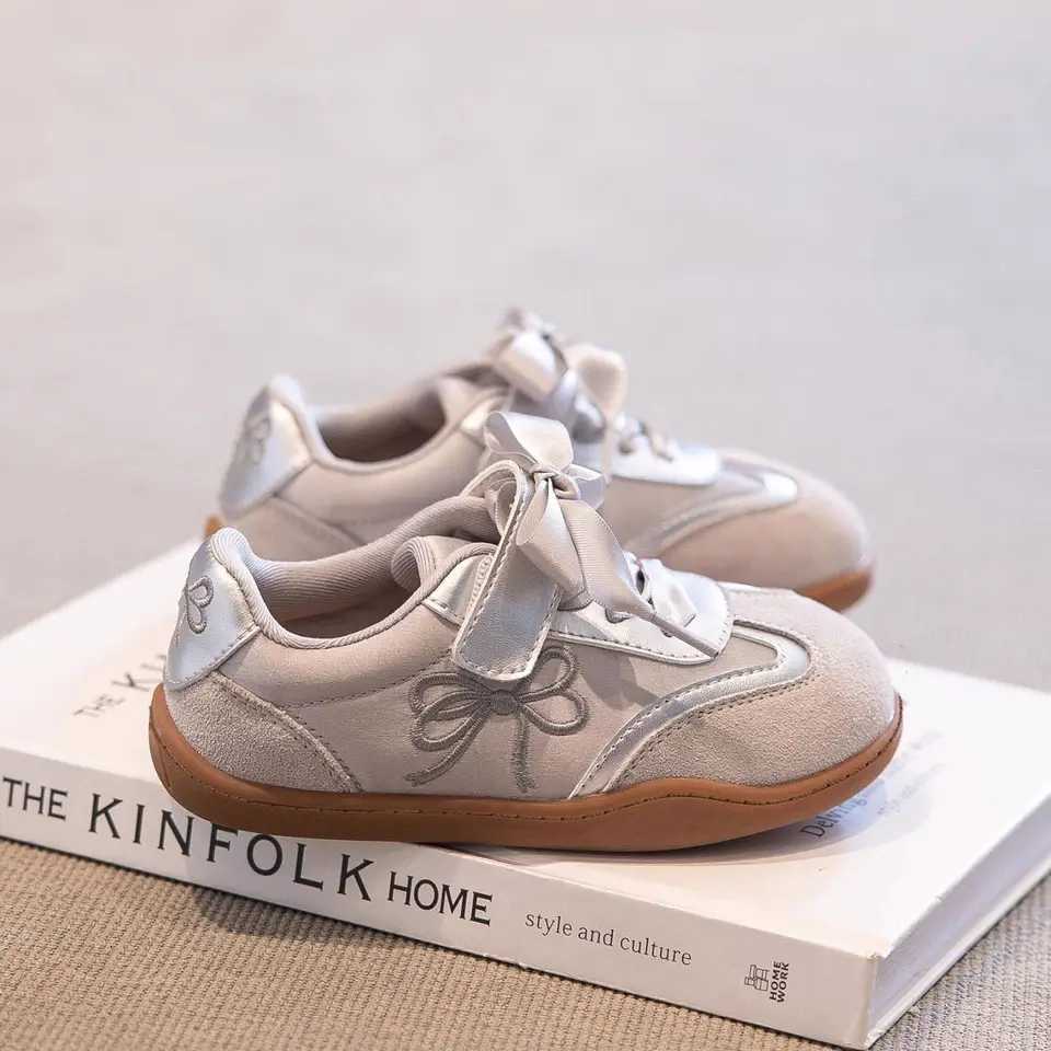 Girls Tennis Shoes Princess Fashion Casual Sneaker Child Non-Slip Soft Sole Flats 2025 New Spring Autumn Casual Shoes for GirlsT251105