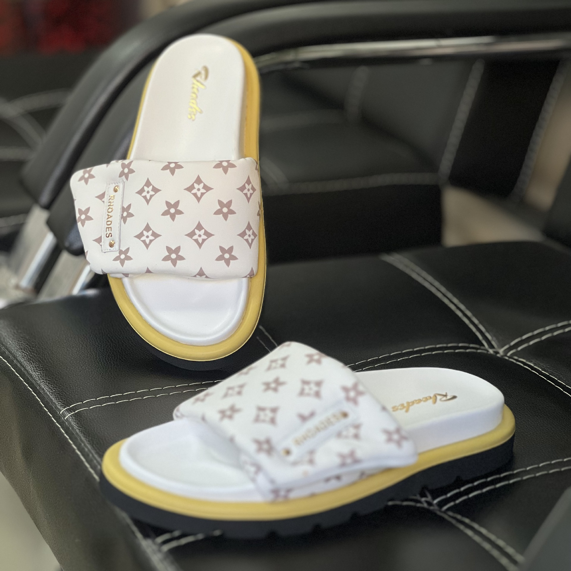 new Rodis platform sandals adjustable flat shoes flip-flops beach genuine leather women's shoes