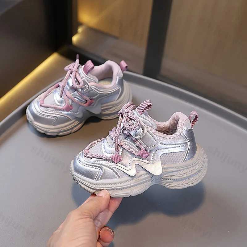 Children Casual Sports Shoes Girls 2025 Autumn Sneakers Breathable Anti Slip Fashion Running Shoes Toddler Outdoor Walking ShoesT251105