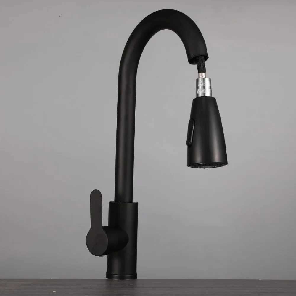 ZEXEF Articated Faucet Kitchen Sink Mixer Stainless Steel Spring With Two 360 Swivel Pl-out Modes Single-lr Accessory Y251104