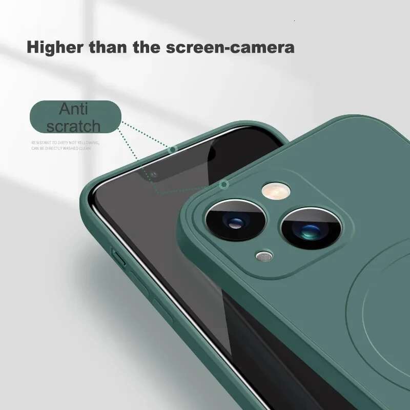 Pro Max Magsafe Magnetic Liquid Silicone Phone Case For iPhone 11 12 13 14 15 16 plus X Xr Protective Cover