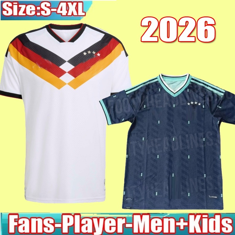 S-4XL GermanyS 2026 125TH Year Anniversary soccer jerseys Kit 26 27 HAVERTEZ MUSIALA HUMMELS KROOS GNABRY WERNER MULLER Away home goalkeeper football shirts men kids