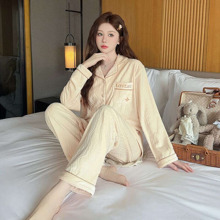 Pajamas Designer Luxcury Pyjamas Cross-Border Selected German Velvet with Chest Pad Strap Three-Piece Set Sexy Cute Lace Bowknot