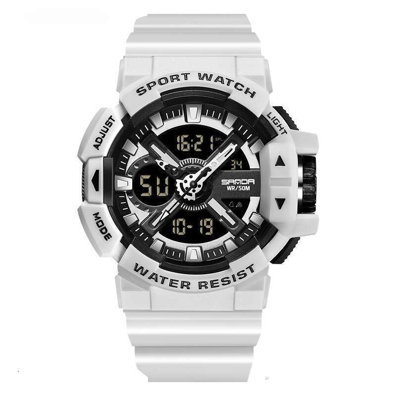 DHwatches Sanda Brand Hot Selling 3128 Electronic Multi-Functional Men's Youth Outdoor Sports Waterproof Student Watch