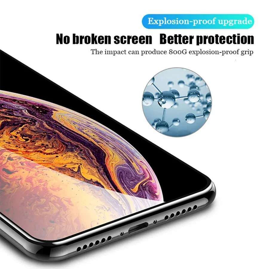 3PCS Full Cover Tempered Glass 7 8 6 6S 14 15 Plus SE 2020 Screen Protector for iPhone 13 12 11 XR X XS Max Pro Mini