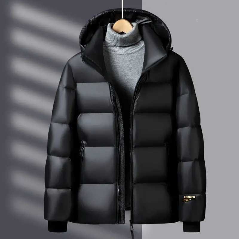 Korean Black Gold 90 White Duck Down Coat New Women Winter Thicken Warm Down Jacket Loose Casual Female Hooded Parker OuterwearT251105