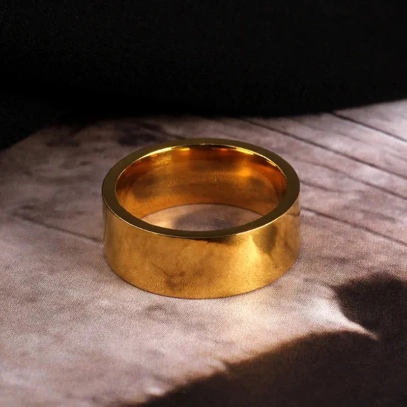 MYYA 310mm Gold Color Stainless Steel Rings For Men and Woman Wholesale 251031